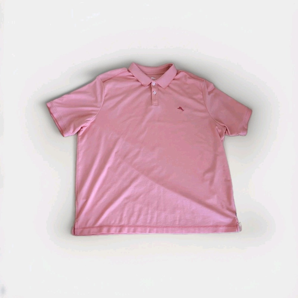 Tommy‎ Bahama Island Zone Polo Men's Size XXL Color Salmon Short Sleeve